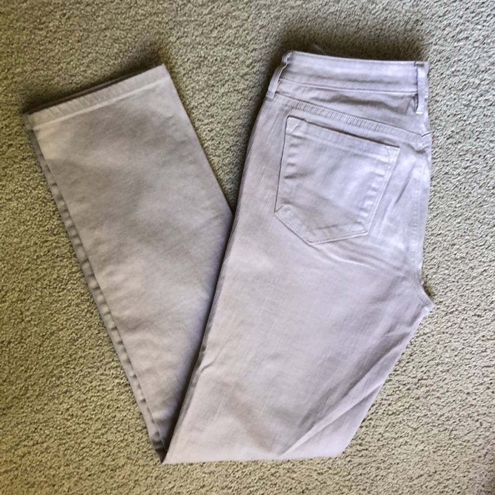Loft “Curvy Straight” light stone color jeans
